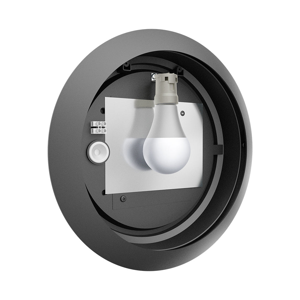 Braytron Deckenleuchte Deckenlampe Deckenlicht E27 Grau Eingang Flur Außenbereich modern – Bild 7