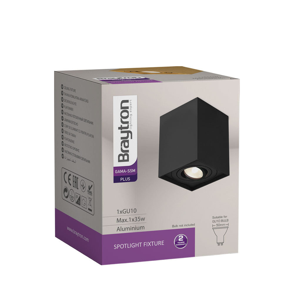 Schwenkbarer LED Aufbauspot GU10 – Rund/Quadratisch, IP20, Aluminium – Bild 7