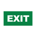 Einlegeschilder 260×128 mm Notausgang EXIT mit weißem Hintergrund PVC – Bild 1