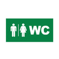 Einlegeschilder 260×128 mm WC Schild PVC – Bild 1