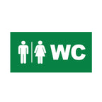 Einlegeschilder 260×128 mm WC Schild PVC – Bild 2