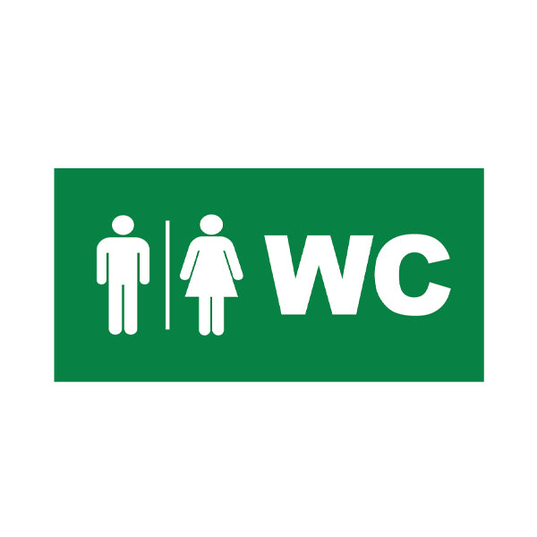 Einlegeschilder 260×128 mm WC Schild PVC – Bild 2