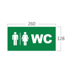 Einlegeschilder 260×128 mm WC Schild PVC – Bild 3