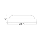 Braytron LED 12W Wand Decken Leuchte Feuchtraumleuchte Keller Außen Flur Garage 3000K IP54 Bad – Bild 6