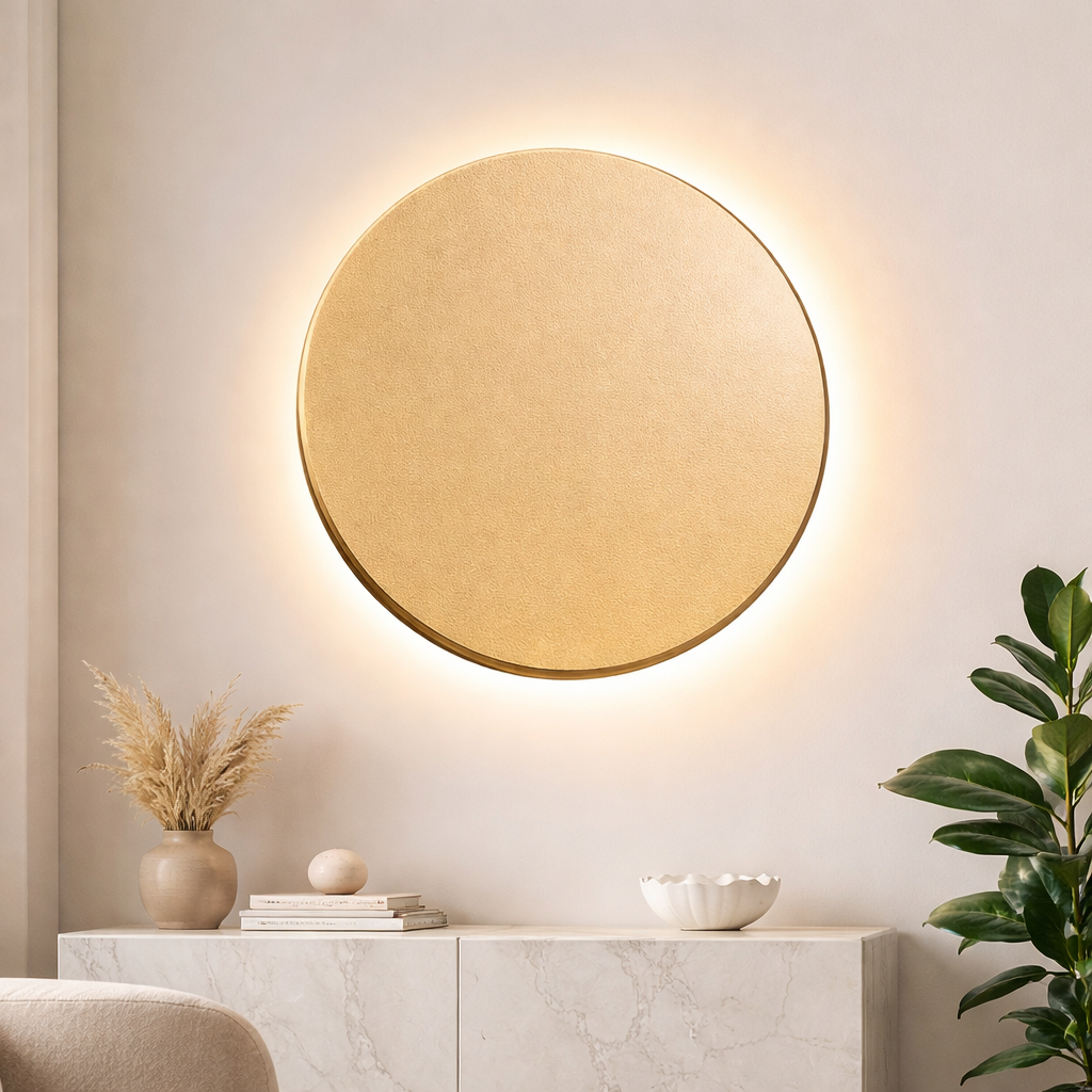 Braytron LED 12W Wandleuchte Designer Wandlicht Rund Gold indirekte Beleuchtung IP65 3in1 3000-6500K – Bild 15