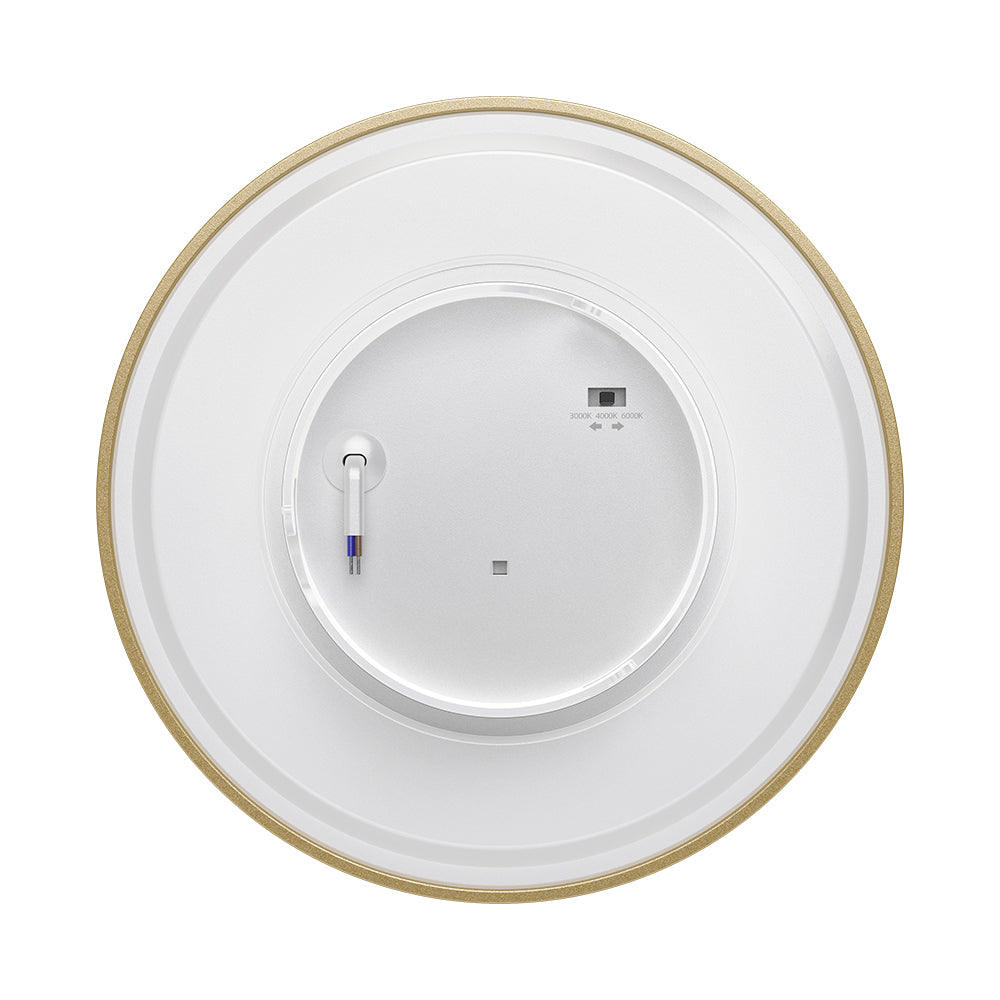 Braytron LED 12W Wandleuchte Designer Wandlicht Rund Gold indirekte Beleuchtung IP65 3in1 3000-6500K – Bild 3
