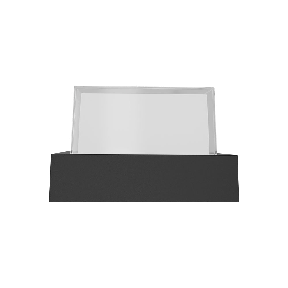 LED 15W Eckig Wandleuchte Außenwandleuchte Balkon Eingang Treppenhaus 3000K warmweiß schwarz IP65 – Bild 2