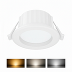 LED Einbaustrahler weiß 68mm 9W IP54 3in1 CCT – Feuchtraum geeignet