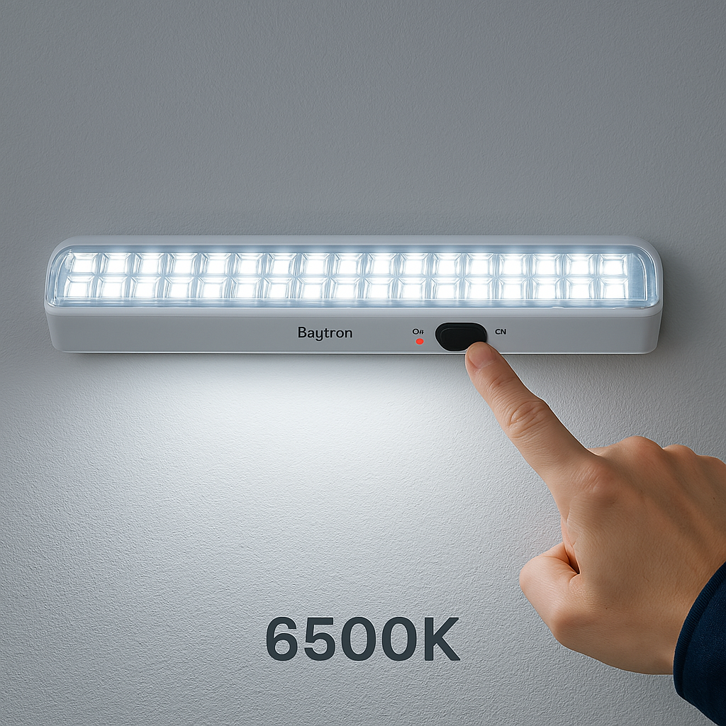 Braytron LED Akku Notleuchte Notbeleuchtung Sicherheitsleuchte Notlicht Notlampe 4 Watt 60 LED`s – Bild 7