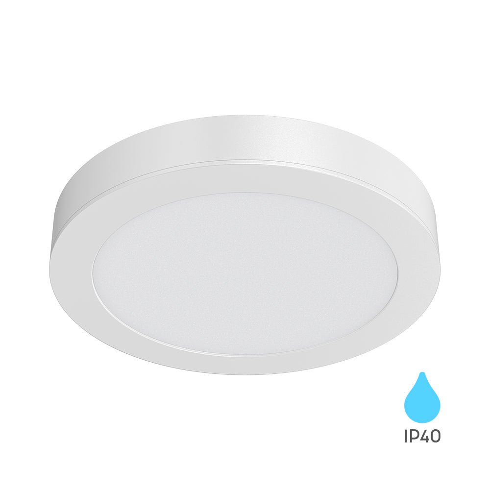 LED Aufbau Deckenleuchte Deckenlicht Rund 24W 2400LM 6500K, Ø30cm Ultra Slim LED Panel weiß – Bild 1