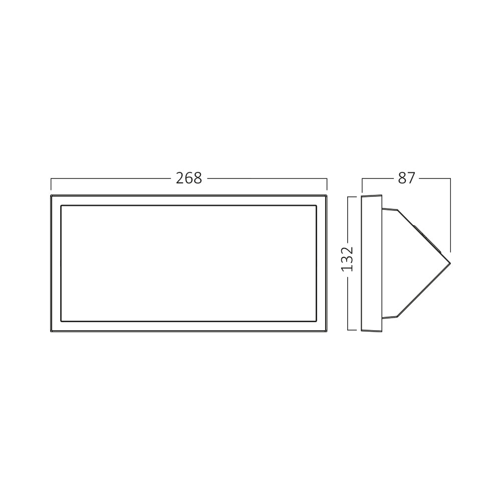 LED Außenwandlampe Wandlampe Wandleuchte Außen Fassade 20W IP65 3in1 CCT Farbwahl – Bild 6