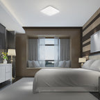 LED Deckenleuchte, Deckenlicht Eckig 24W mit Sternenhimmel-Effekt, 3IN1 Farbtemperatur, 2450 Lumen – Bild 2