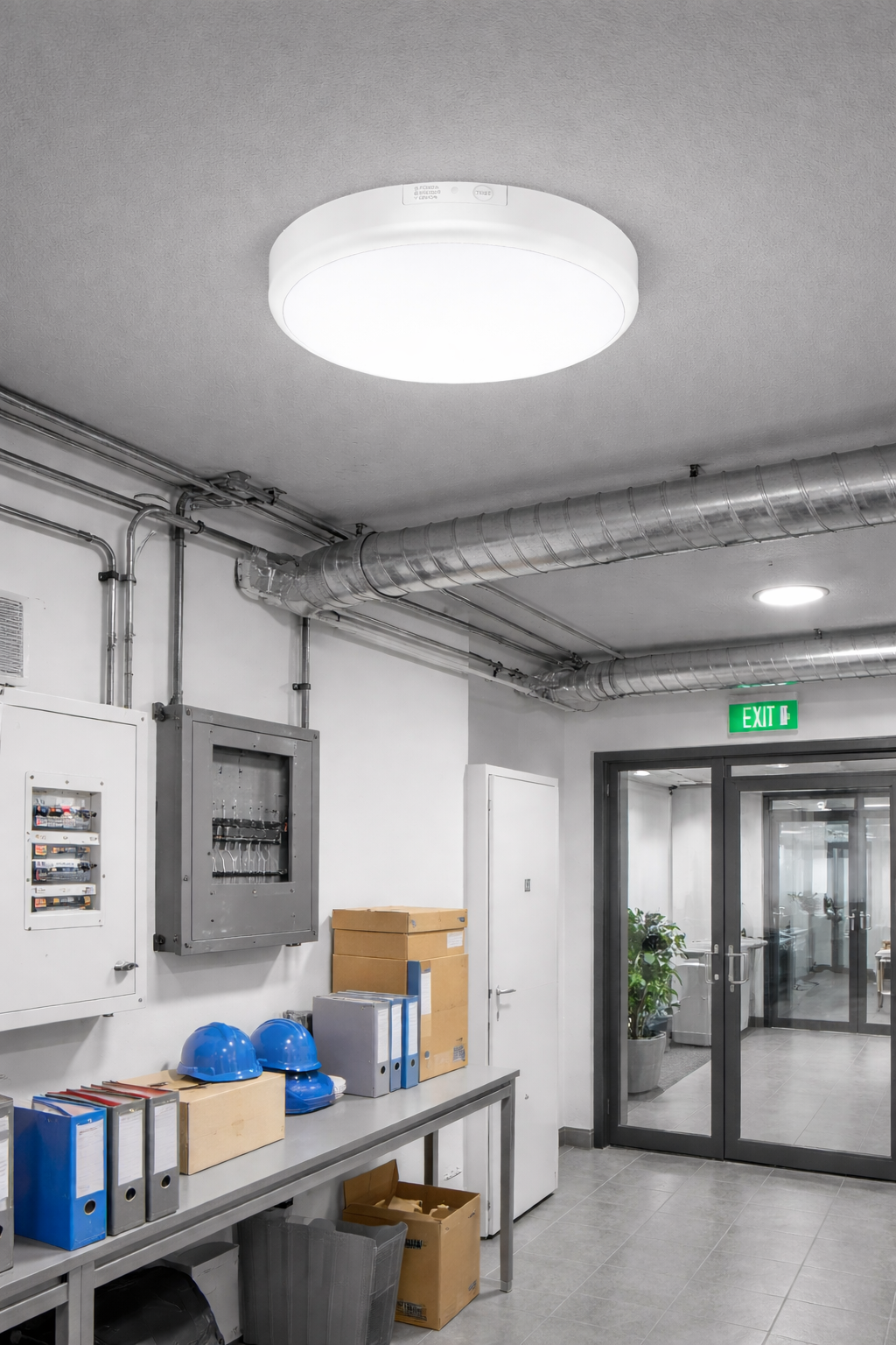 LED Deckenleuchte mit Notlicht Bewegungsmelder Farbwahl 5CCT 10W 20W IP54 Akku bis 4 Stunden – Bild 4