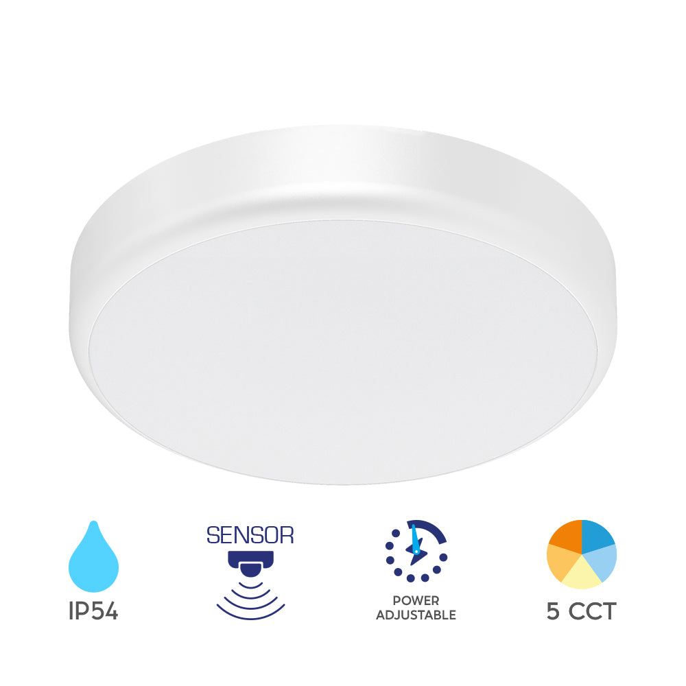 LED Deckenleuchte Wandleuchte Bewegungsmelder Farbwahl 5CCT 10W 20W IP54 Außen und Innenbereich – Bild 13