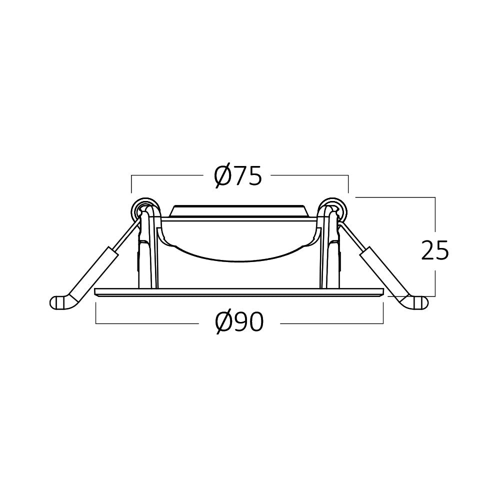 Braytron LED Deckenspot Einbauspot 5W schwenkbar IP20 4000K Neutralweiß öffnungsmaß Ø68mm – Bild 5