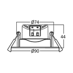 Braytron LED Deckenspot Einbauspot 5W schwenkbar IP20 4000K Neutralweiß öffnungsmaß Ø68mm – Bild 8