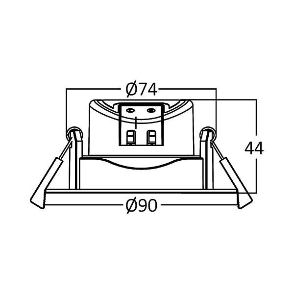 Braytron LED Deckenspot Einbauspot 5W schwenkbar IP20 4000K Neutralweiß öffnungsmaß Ø68mm – Bild 8