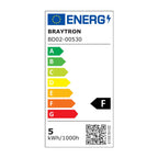 Braytron LED Deckenspot Einbauspot 5W schwenkbar IP20 6500K Kaltweiß öffnungsmaß Ø68mm – Bild 4