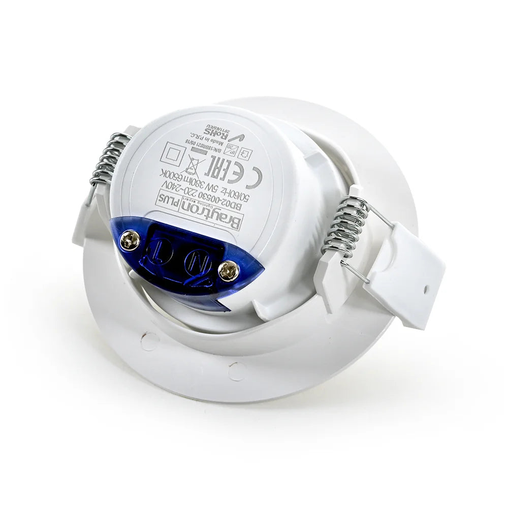 Braytron LED Deckenspot Einbauspot 5W schwenkbar IP20 6500K Kaltweiß öffnungsmaß Ø68mm – Bild 5
