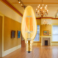 Braytron LED E14 4W Kerzenlampe – 2200K Warmweiß, C35 Retro, 360lm, nicht dimmbar Leuchtmittel – Bild 1