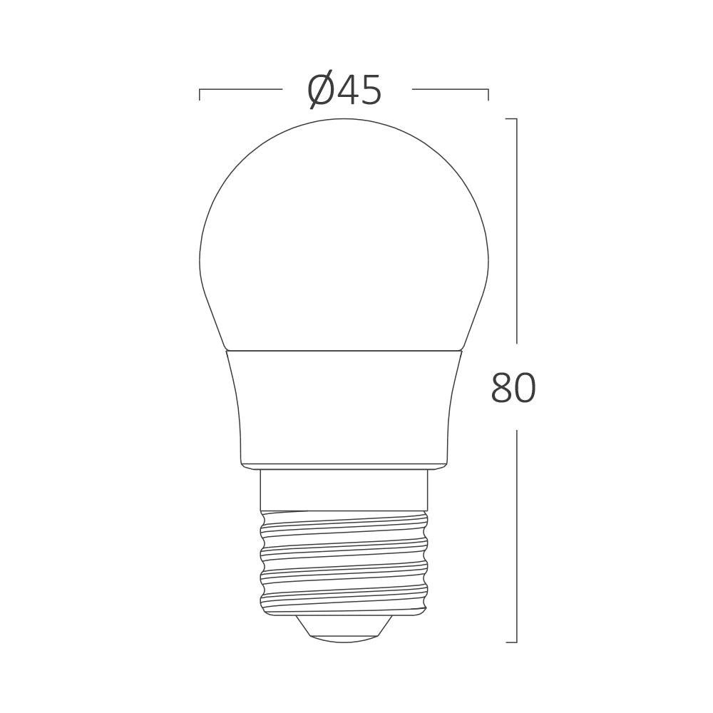 Braytron LED E27 G45 Tropfenform Leuchtmittel 5W Kugel Lampe Birne 450 Lumen 3000K Warmweiß – Bild 4
