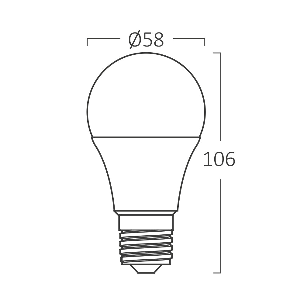 Braytron LED E27 Leuchtmittel 9W A60 3000K Warmweiß Birnenform 806 Lumen – Bild 4