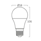 Braytron LED E27 Luchtmittel 9W A60 4000K Neutralweiß Birnenform 806 Lumen – Bild 4