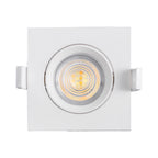 LED Eckig 7W Dimmbar Einbaustrahler schwenkbar 3in1 CCT Spot 650lm Warmweiß - Kaltweiß Ø68mm – Bild 4