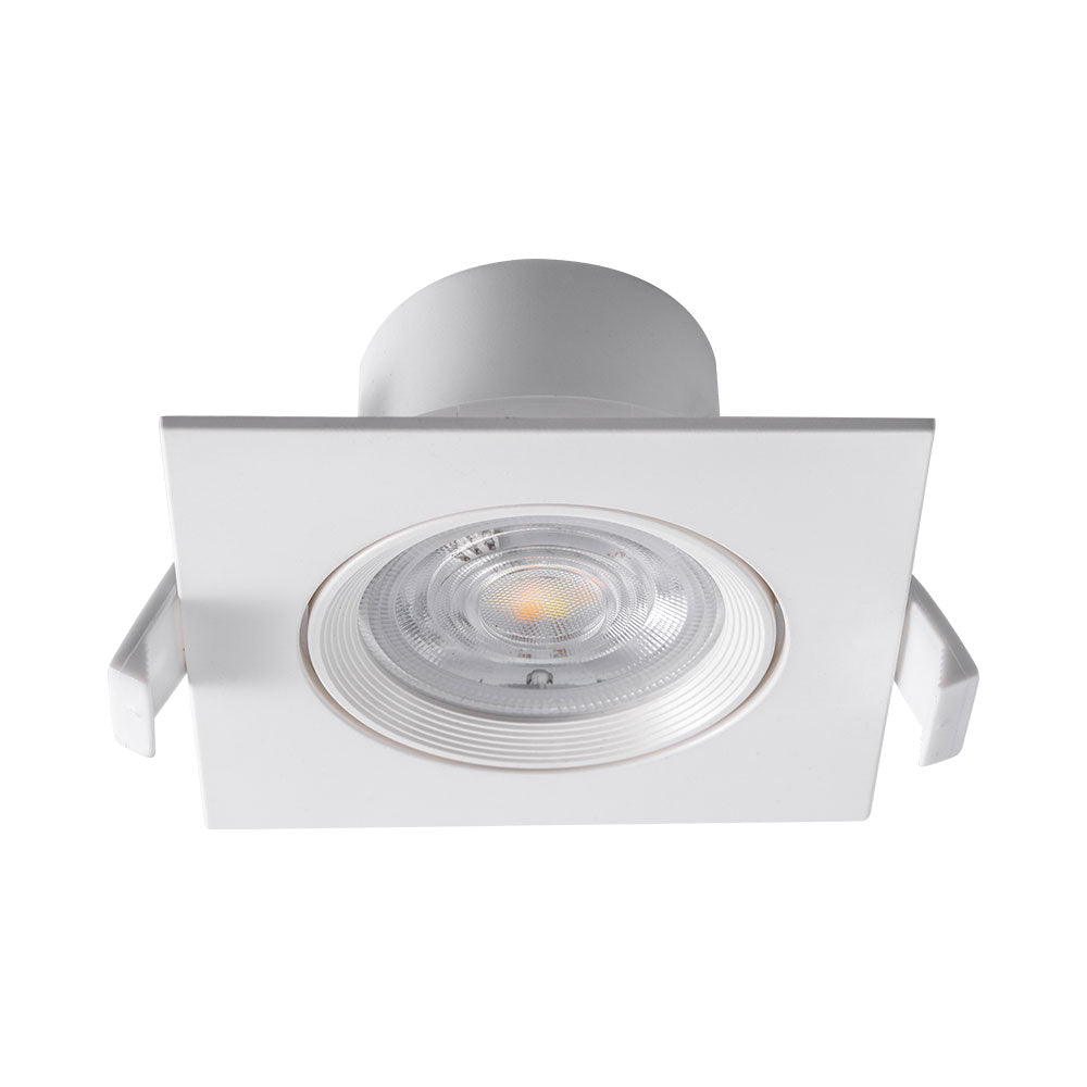 LED Eckig 7W Dimmbar Einbaustrahler schwenkbar 3in1 CCT Spot 650lm Warmweiß - Kaltweiß Ø68mm – Bild 6