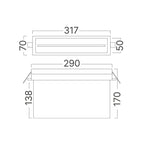 LED Einbau Fluchtweg Notleuchte Notlicht Fluchtwegleuchte Notausgang Notbeleuchtung 3W – Bild 5