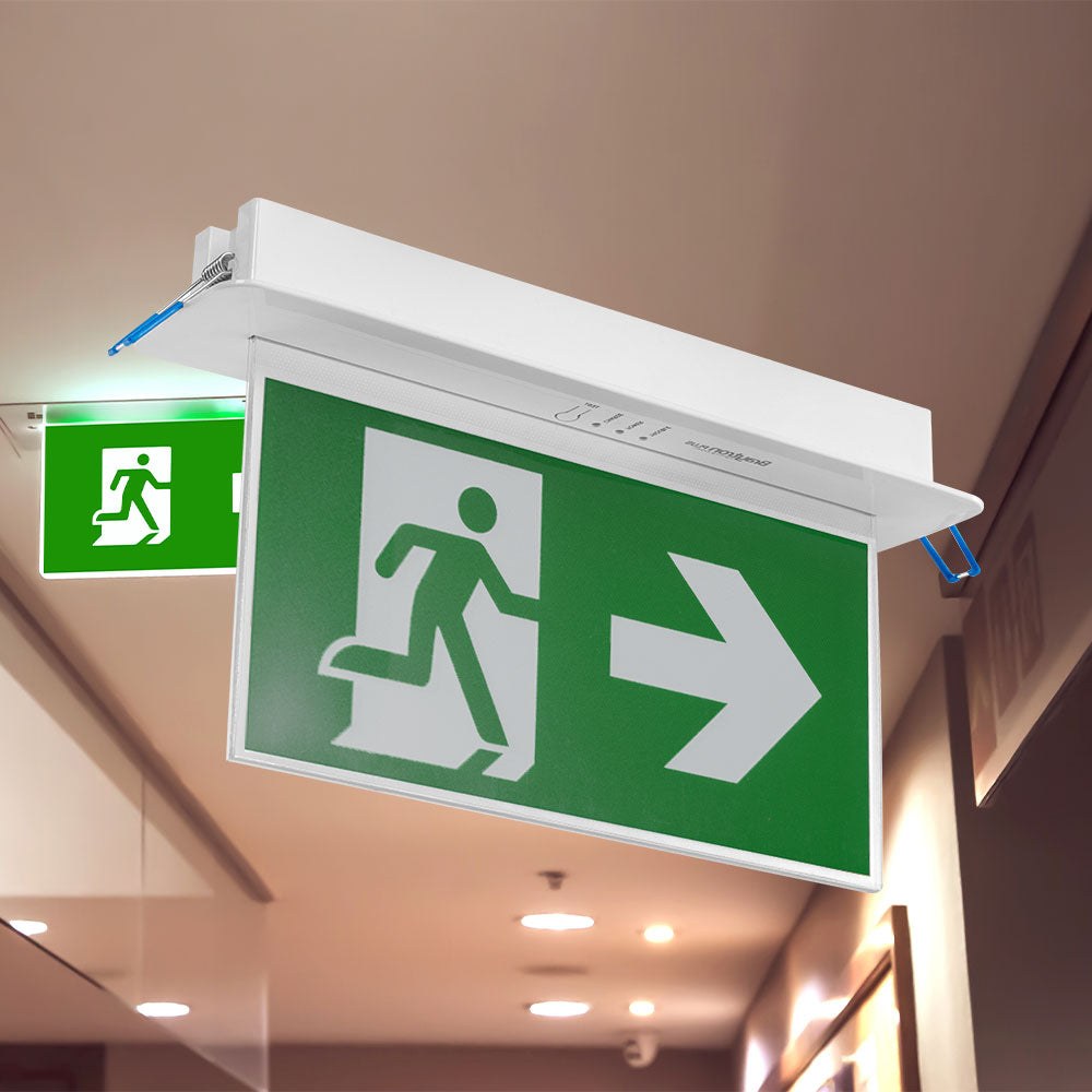 LED Einbau Fluchtweg Notleuchte Notlicht Fluchtwegleuchte Notausgang Notbeleuchtung 3W – Bild 7