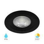 Braytron LED Einbaustrahler 7W IP54 3in1 CCT Spot 630lm Einbauleuchte Einbauspot Badezimmer Schwarz – Bild 7