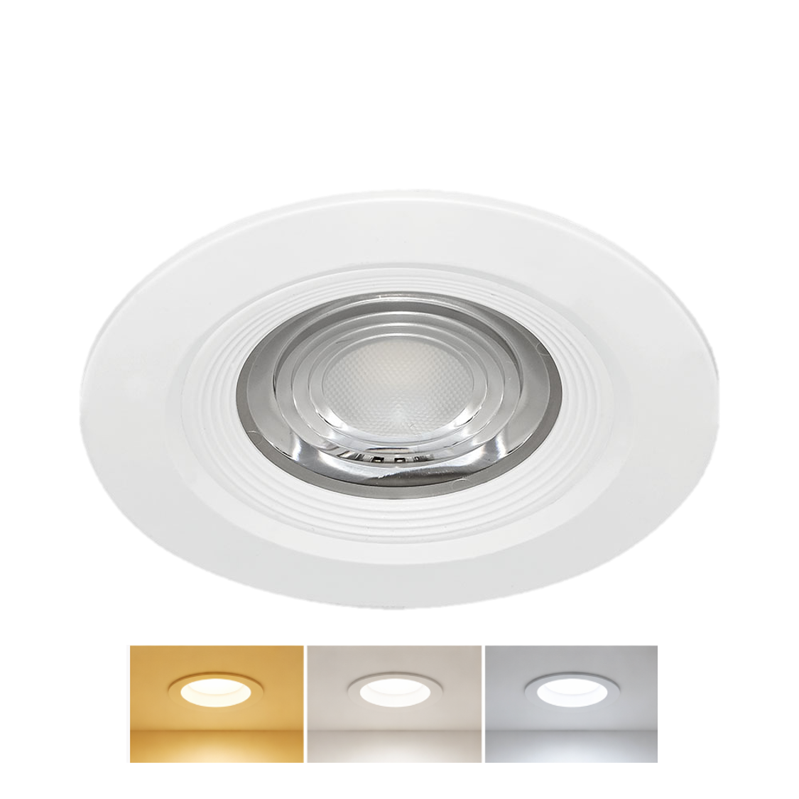 Braytron LED Einbaustrahler IP54 LED Spot 7W 3CCT Bad Einbauspot schwarz Feuchtraum 630 Lumen Weiß – Bild 4