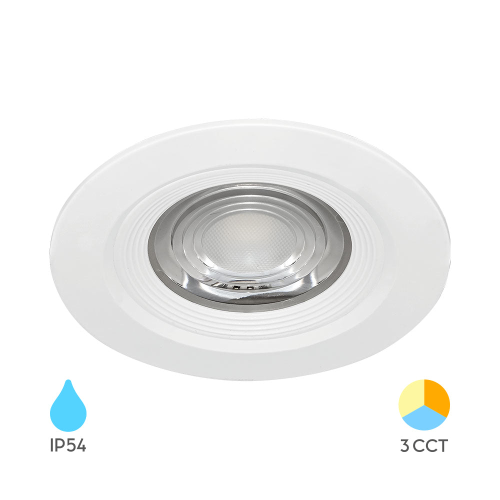 Braytron LED Einbaustrahler IP54 LED Spot 7W 3CCT Bad Einbauspot schwarz Feuchtraum 630 Lumen Weiß – Bild 10