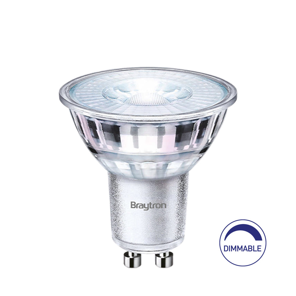 Braytron LED GU10 5,5W (50W) dimmbar 2700K Warmweiß Reflektorlampe Leuchtmittel 400 Lumen – Bild 1