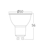 Braytron LED GU10 5,5W (50W) dimmbar 2700K Warmweiß Reflektorlampe Leuchtmittel 400 Lumen – Bild 4
