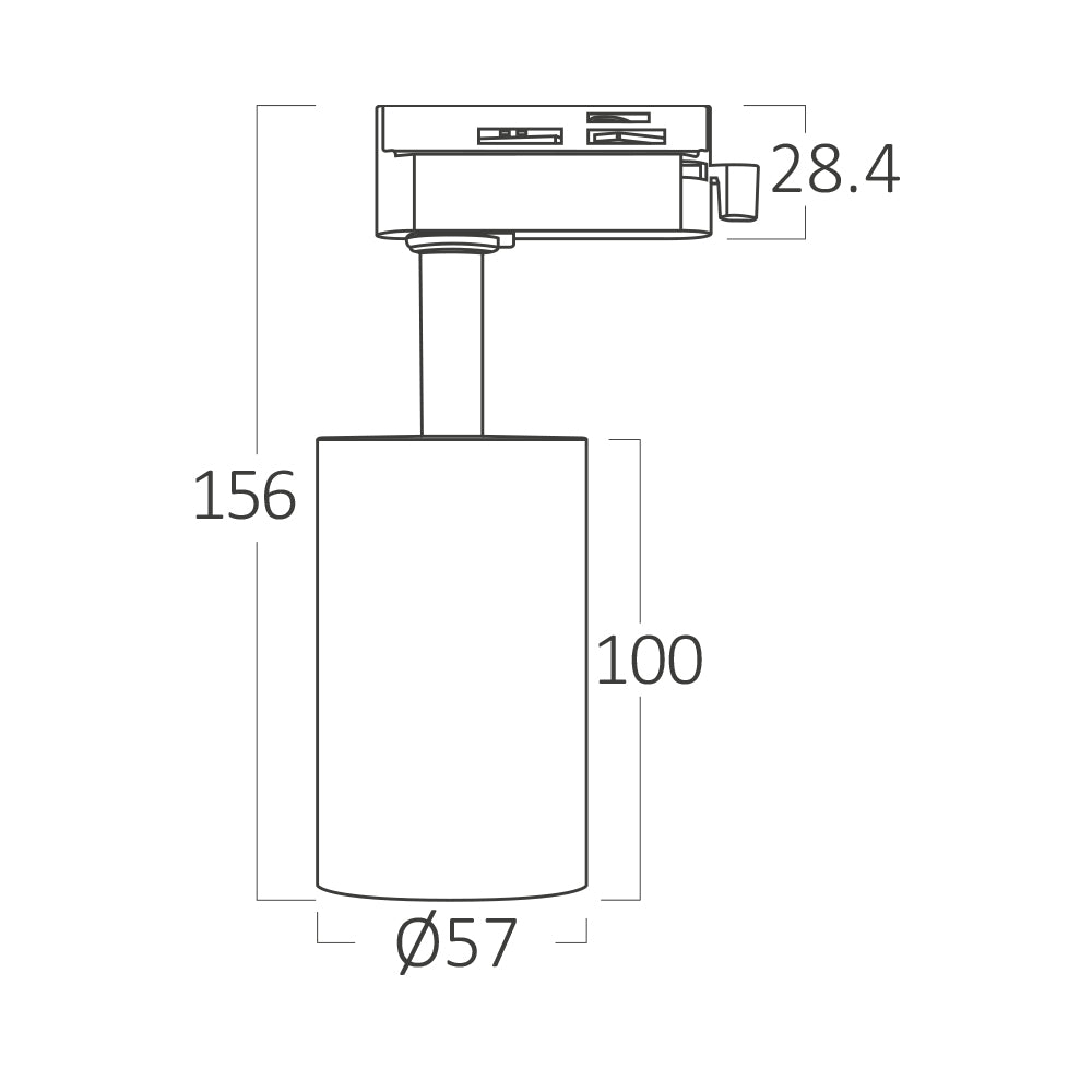 Braytron LED GU10 Schienenstrahler 1-Phasen-System, schwenkbar & drehbar Schwarz max. 10W – Bild 9