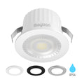 LED Minispot 3W klein Einbauleuchte Einbauspot Einbaustrahler 3 Blenden IP54 230V 3000K – Bild 1