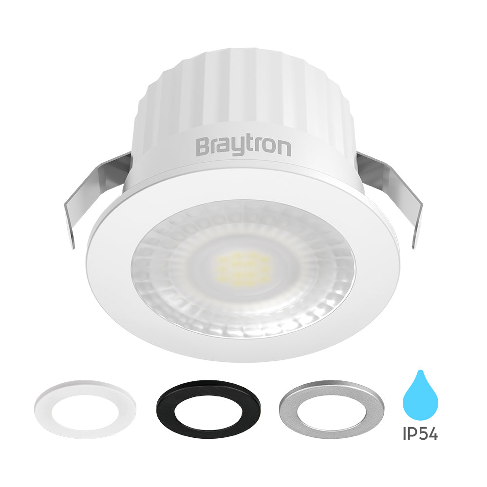 LED Minispot 3W klein Einbauleuchte Einbauspot Einbaustrahler 3 Blenden IP54 230V 3000K – Bild 1