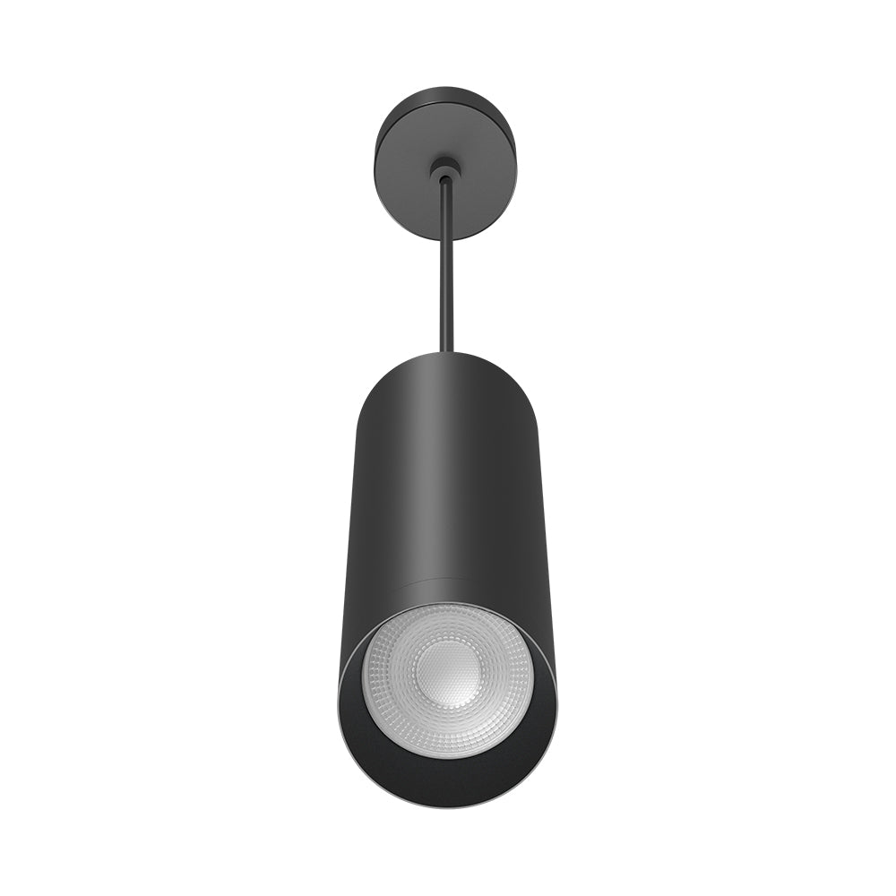 Braytron LED moderne Pendelleuchte zylindrisch Aluminium GU10 schwarz Hängelampe Küche Theke Ø6X25cm – Bild 8