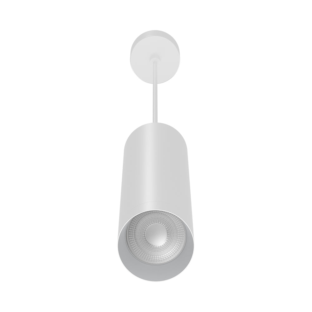 Braytron LED moderne Pendelleuchte zylindrisch Aluminium GU10 weiß Hängelampe Küche Theke Ø60X250mm – Bild 5