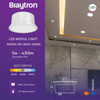 Braytron LED Modul 5W 230V MR16 230V flach CCT 3000-6500K integriert Ø50mm Spot Strahler – Bild 3
