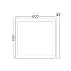 LED Deckenleuchte 600×600 – 30/40/50W 3CCT – Hell & energieeffizient – Bild 8
