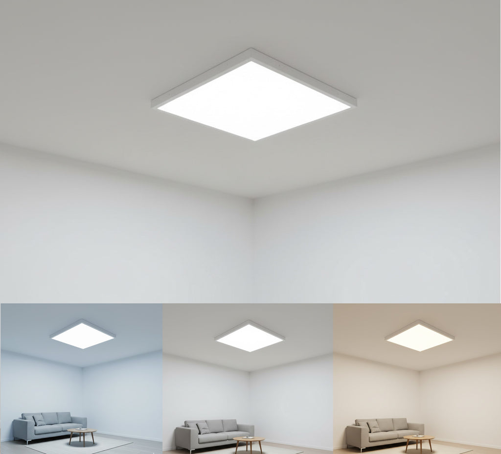 Braytron LED Panel Deckenleuchte 30-50W 3CCT 3000-6500K einstellbar Superhell Deckenlampe 60X60 cm – Bild 12