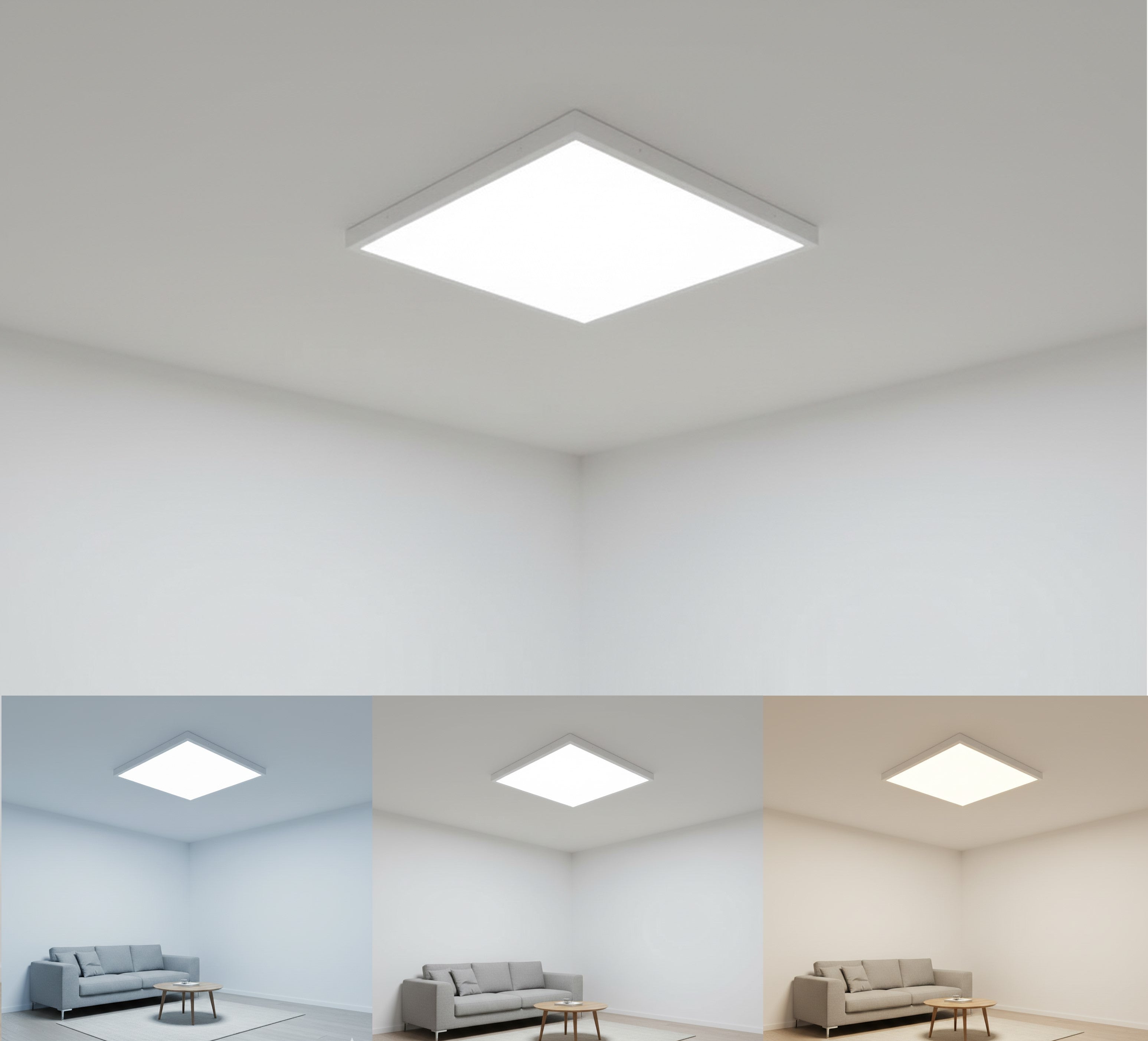 Braytron LED Panel Deckenleuchte 30-50W 3CCT 3000-6500K einstellbar Superhell Deckenlampe 60X60 cm – Bild 12