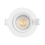 LED Rund 7W Dimmbar Einbaustrahler schwenkbar 3in1 CCT Spot 650lm Warmweiß - Kaltweiß Ø68mm – Bild 4