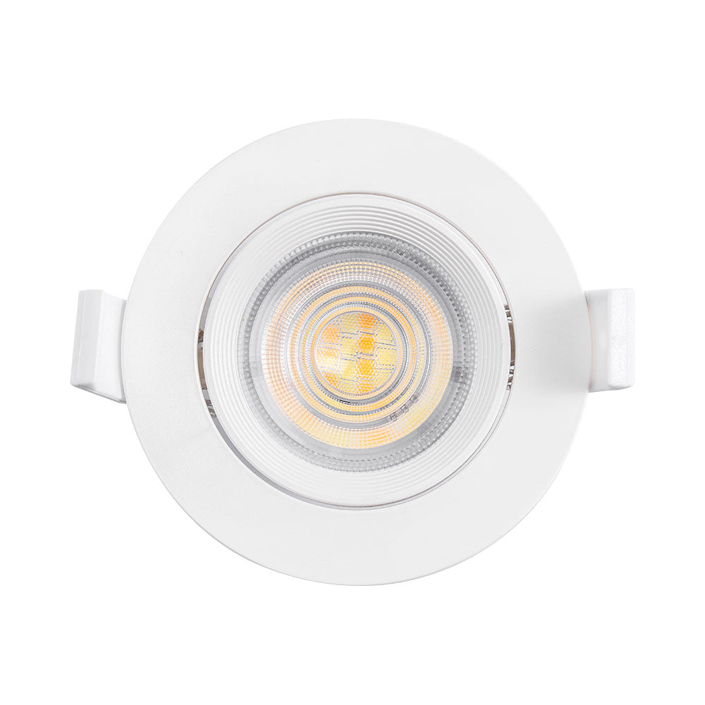 LED Rund 7W Dimmbar Einbaustrahler schwenkbar 3in1 CCT Spot 650lm Warmweiß - Kaltweiß Ø68mm – Bild 4