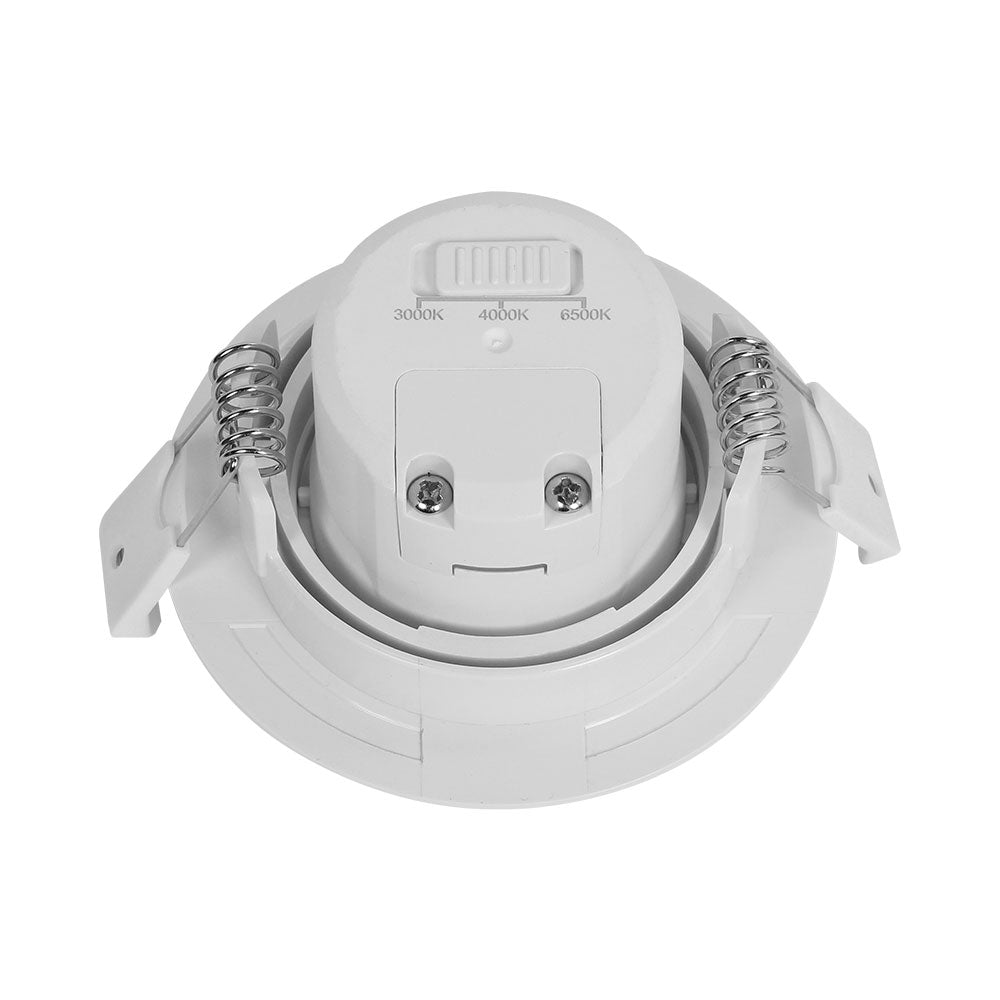LED Rund 7W Dimmbar Einbaustrahler schwenkbar 3in1 CCT Spot 650lm Warmweiß - Kaltweiß Ø68mm – Bild 5