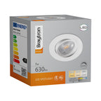LED Rund 7W Dimmbar Einbaustrahler schwenkbar 3in1 CCT Spot 650lm Warmweiß - Kaltweiß Ø68mm – Bild 7