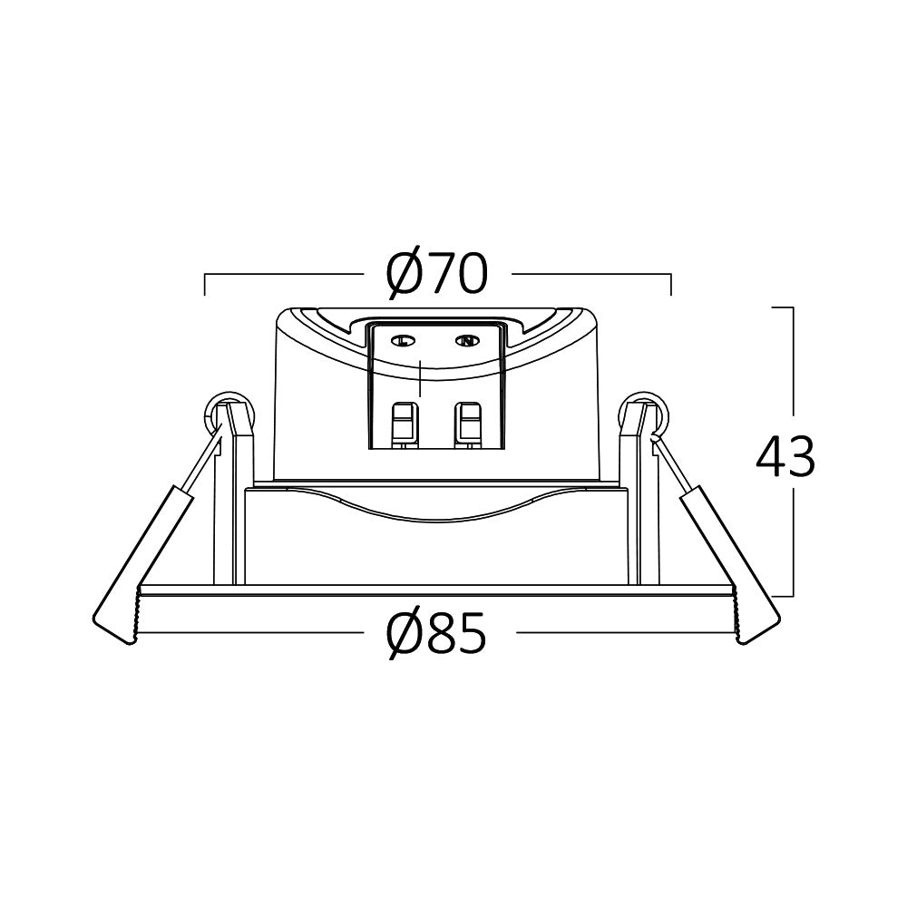 LED Rund 7W Dimmbar Einbaustrahler schwenkbar 3in1 CCT Spot 650lm Warmweiß - Kaltweiß Ø68mm – Bild 8